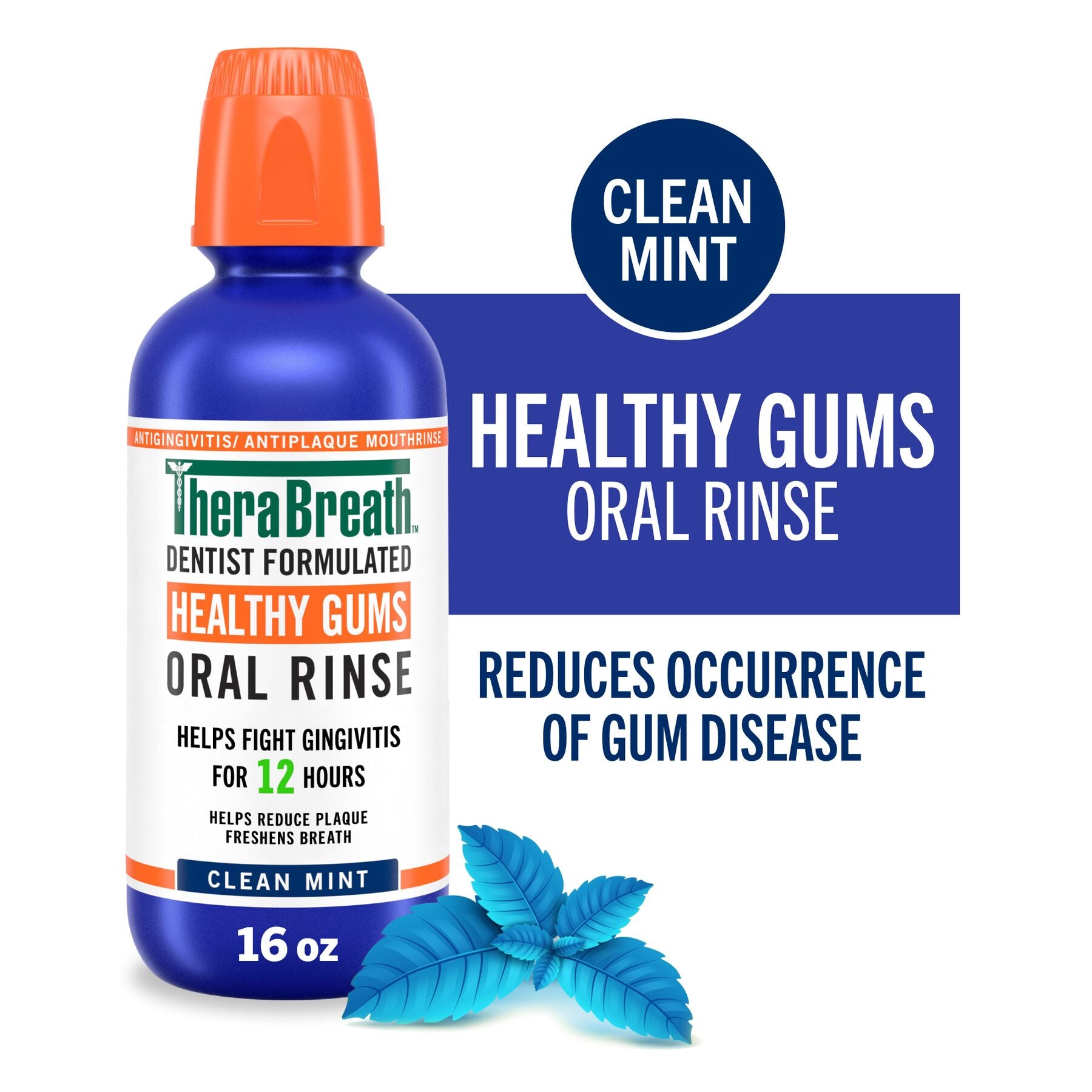 Healthy Gums Oral Rinse w/ Added CPC - Clean Mint