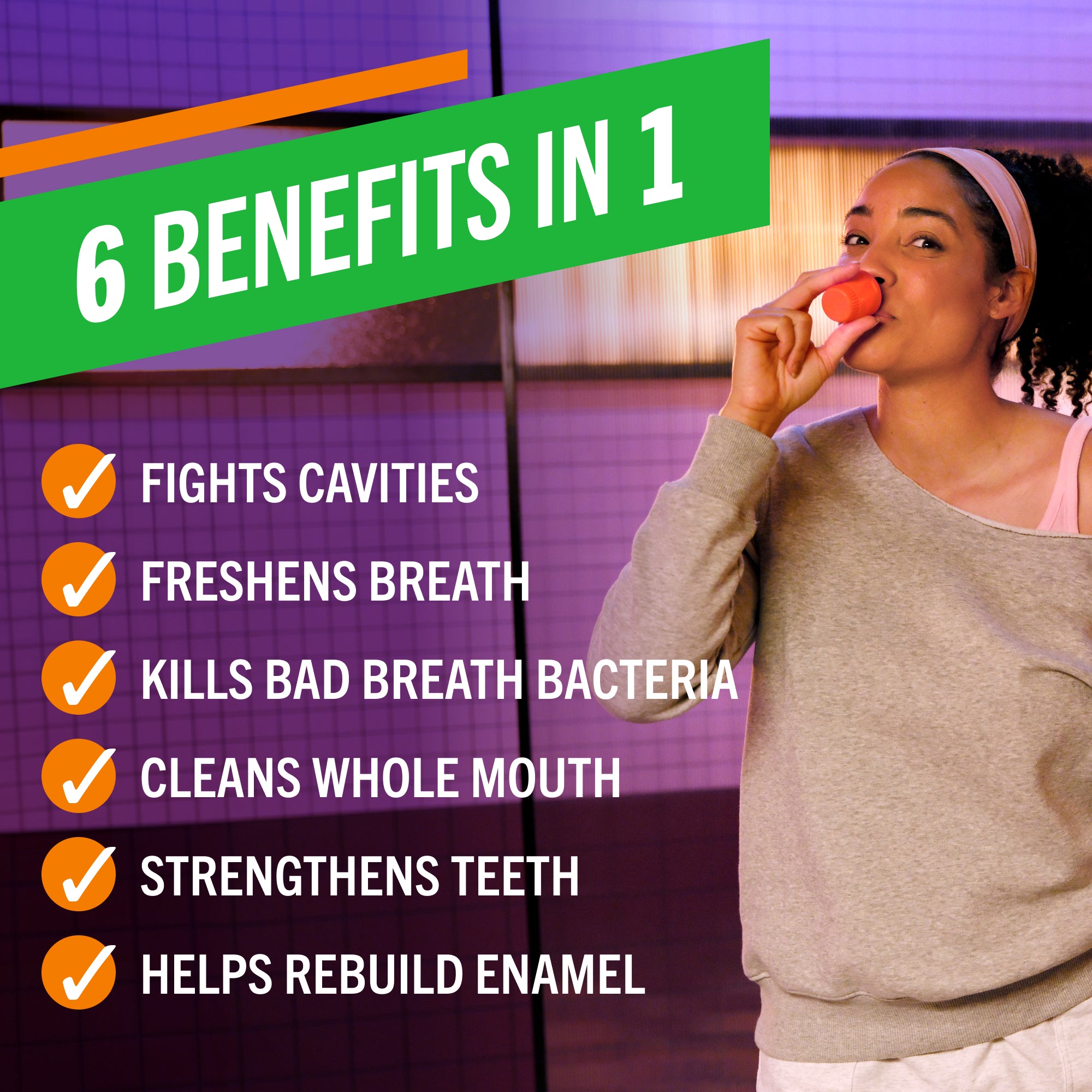TheraBreath Complete Mouthwash. 6-in-1 Bene?ts. Alcohol-Free. Revitalizing Mint - Image 3