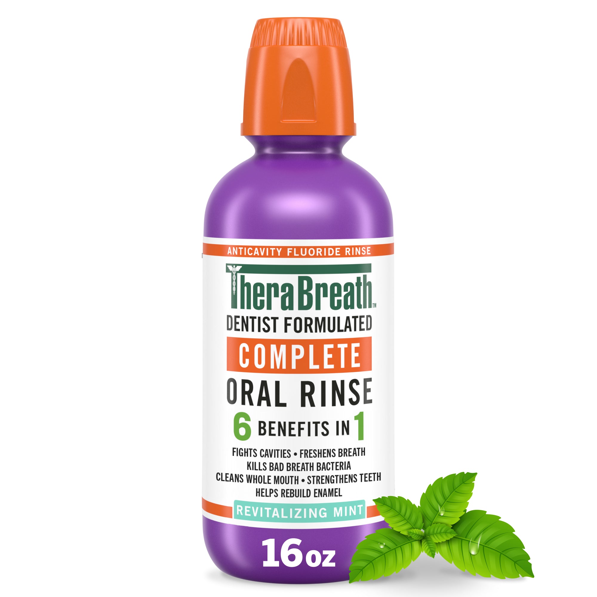 TheraBreath Complete Mouthwash. 6-in-1 Bene?ts. Alcohol-Free. Revitalizing Mint - Image 12